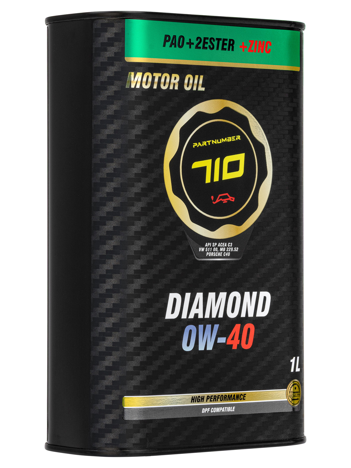 картинка Масло моторное PARTNUMBER 710 DIAMOND 0W-40 1л