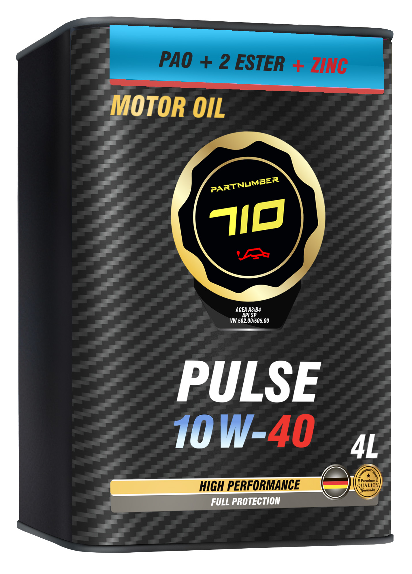 картинка Масло моторное PARTNUMBER 710 PULSE 10W-40 4л