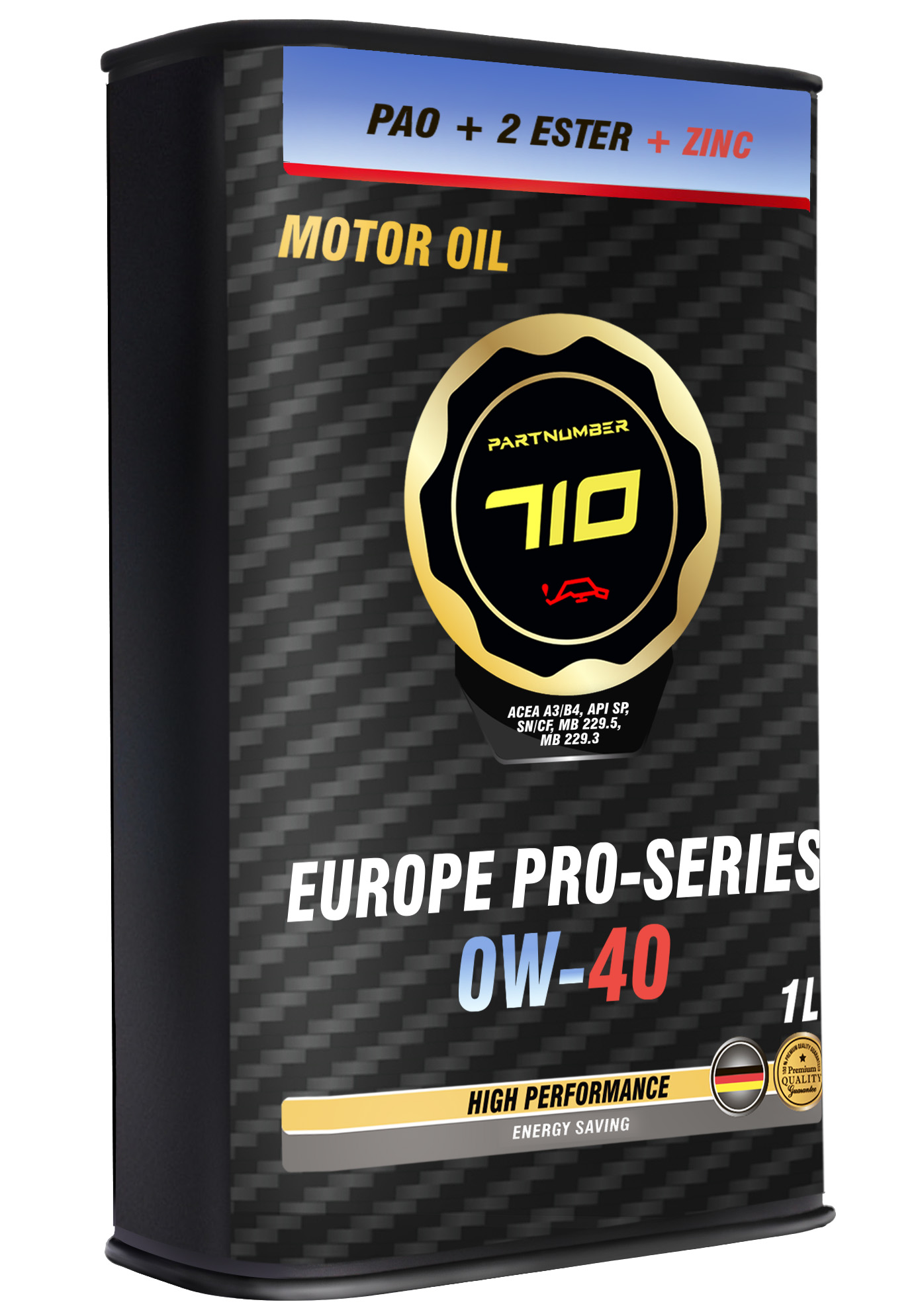 картинка Масло моторное PARTNUMBER 710 Europe PRO Series 0W-40 1л