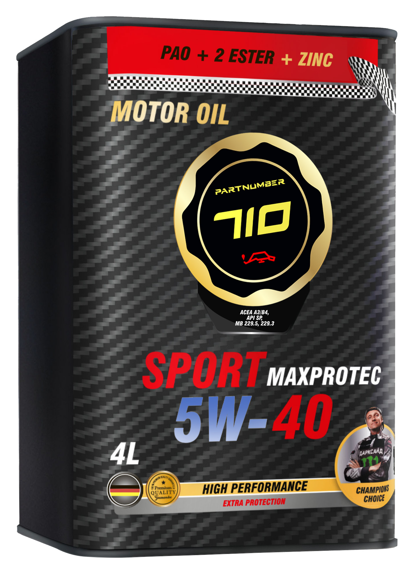 картинка Масло моторное PARTNUMBER 710 Sport MaxProtec 5W-40 4л