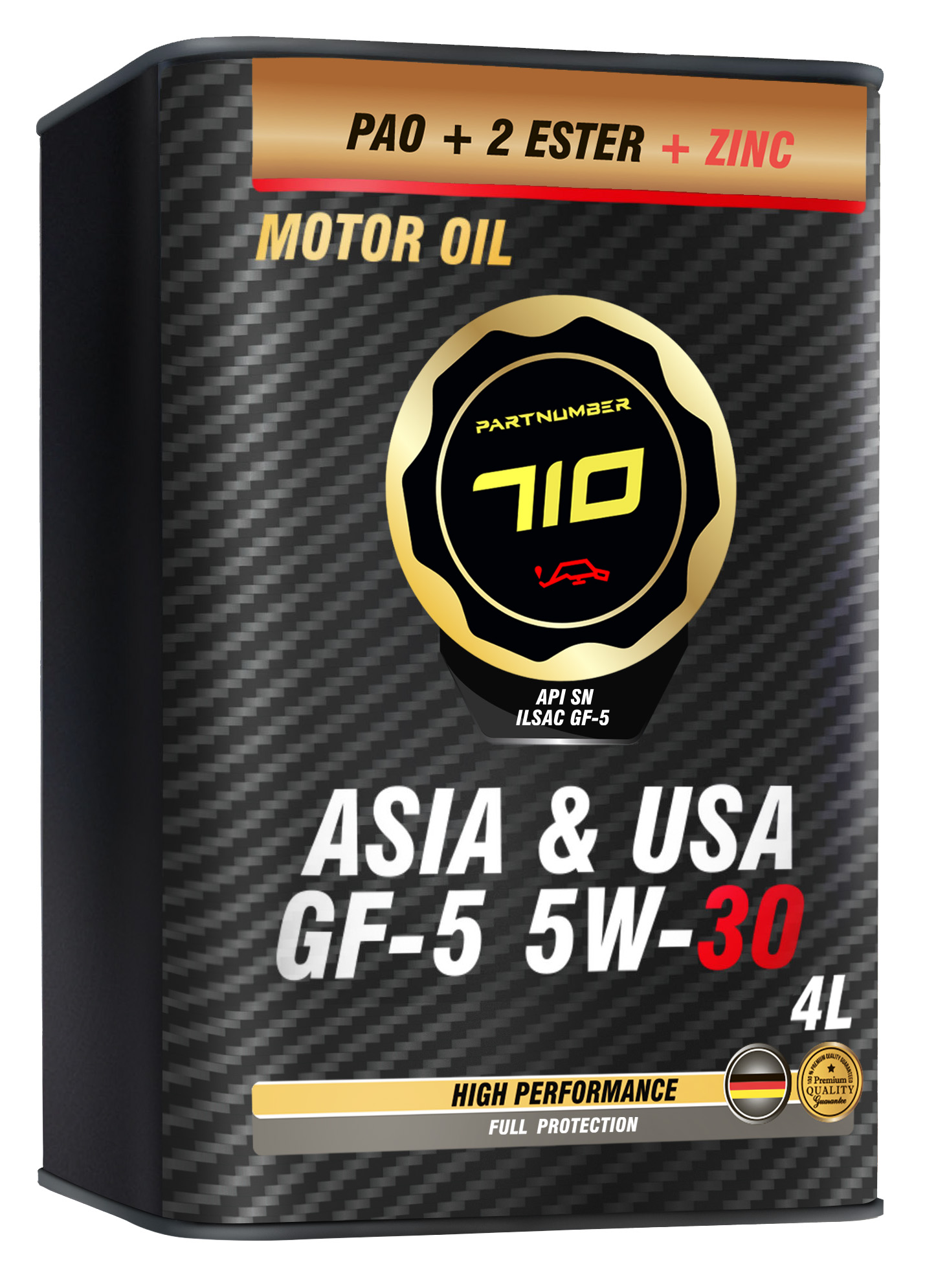 картинка Масло моторное PARTNUMBER 710 Asia & USA GF-5 5W-30 4л