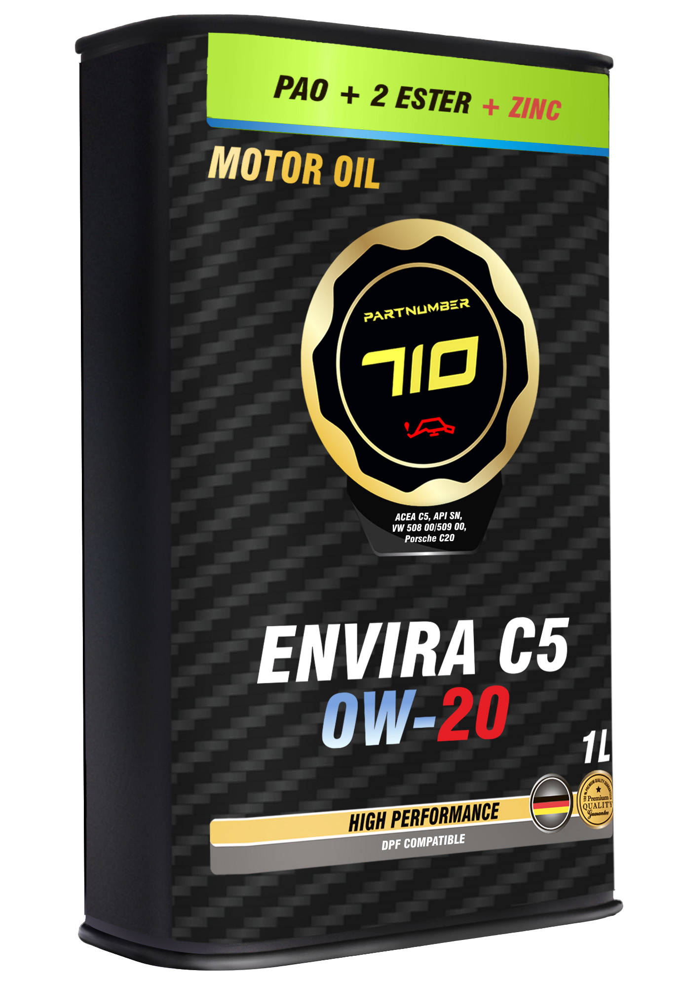 картинка Масло моторное PARTNUMBER 710 ENVIRA C5 0W-20 1л