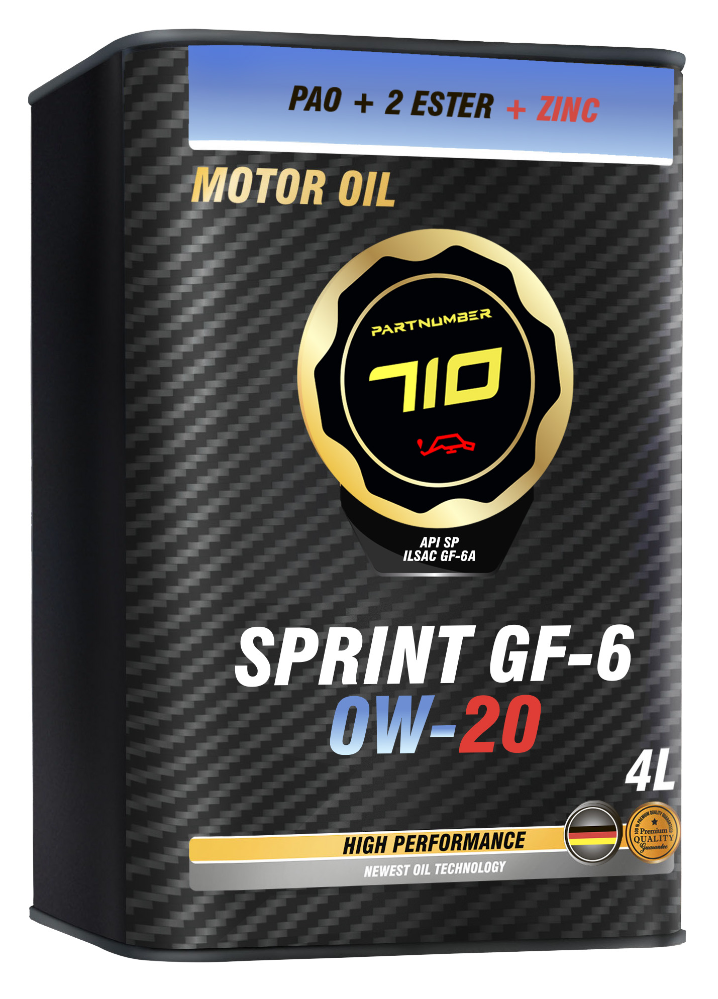 картинка Масло моторное PARTNUMBER 710 Sprint  GF-6 0W-20 4л
