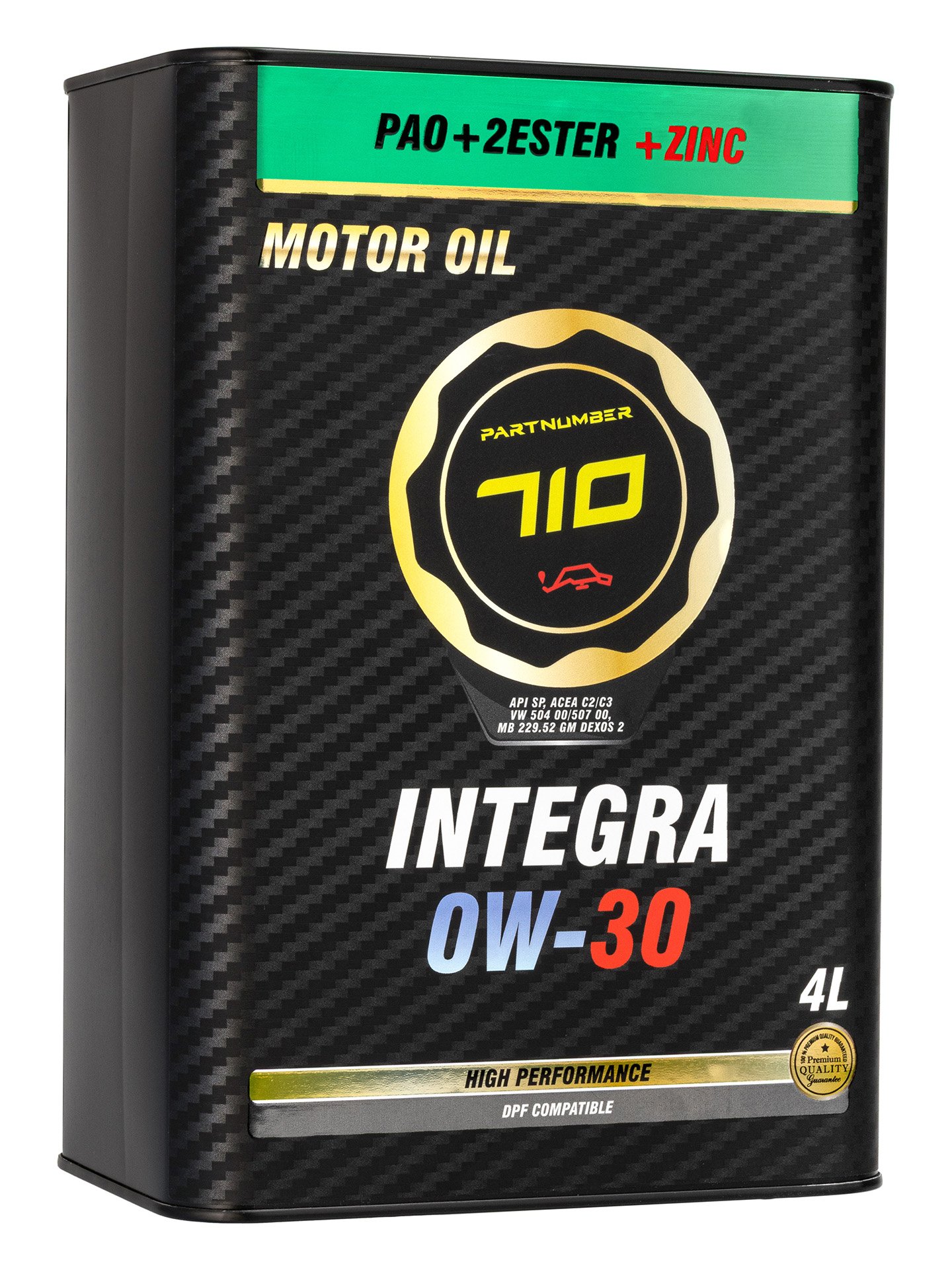 картинка Масло моторное PARTNUMBER 710 INTEGRA 0W-30 4л
