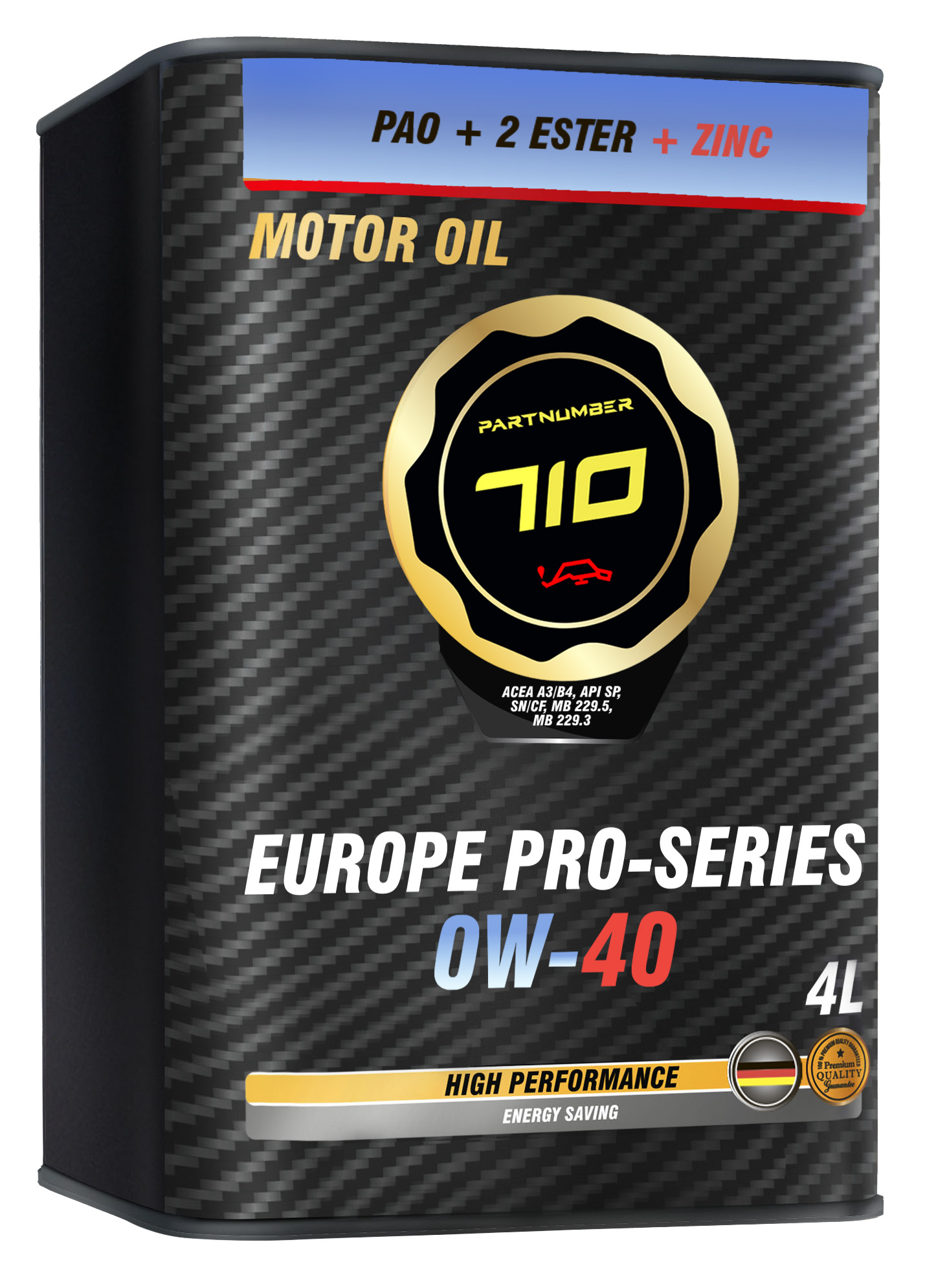 картинка Масло моторное PARTNUMBER 710 Europe PRO Series 0W-40 4л